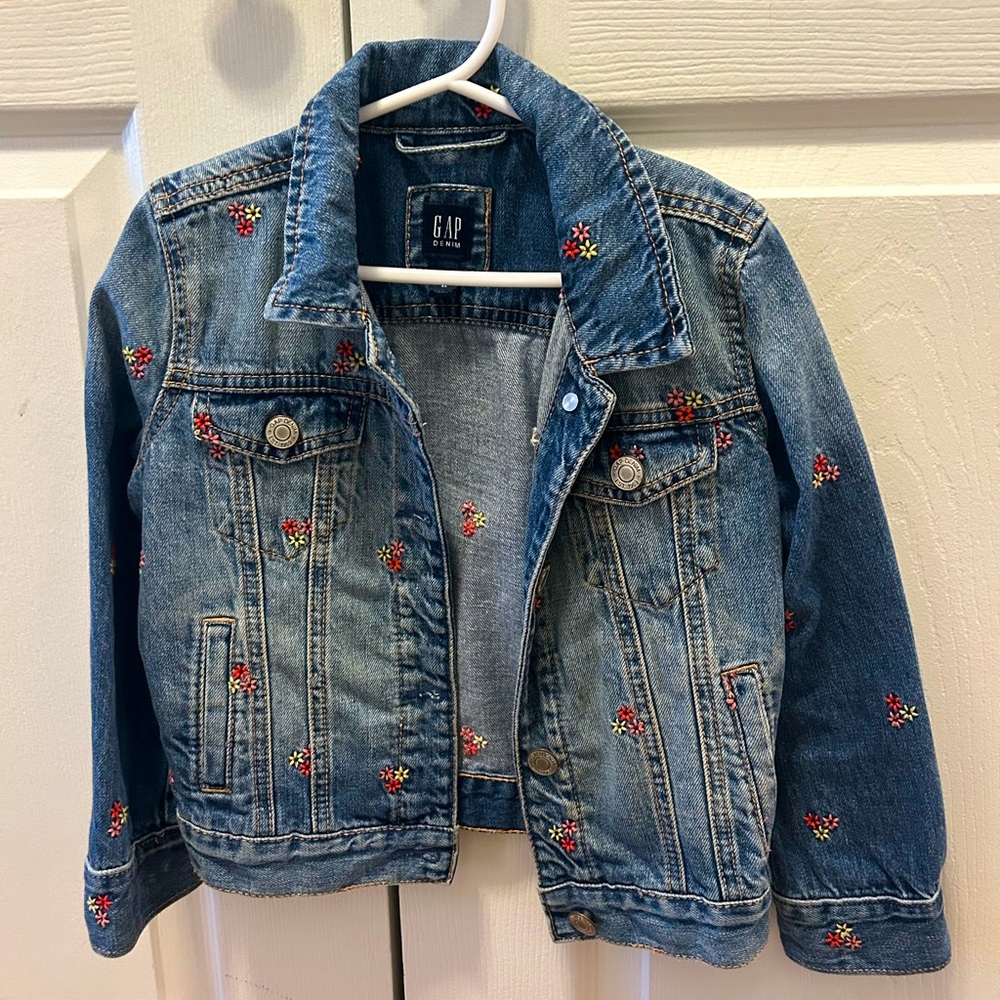 Gap Kids Embroidered Denim Jacket